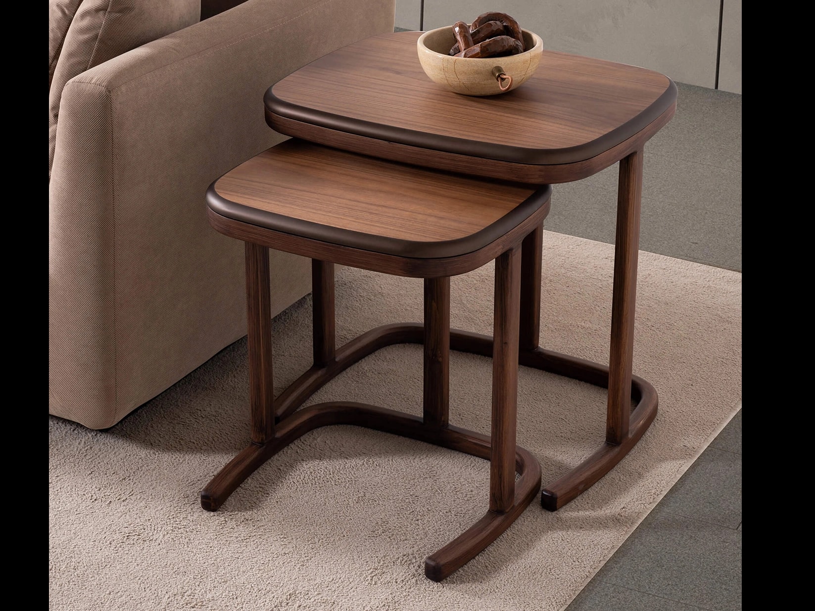 Astral Ensemble de 2 Tables d'Appoint Gigognes