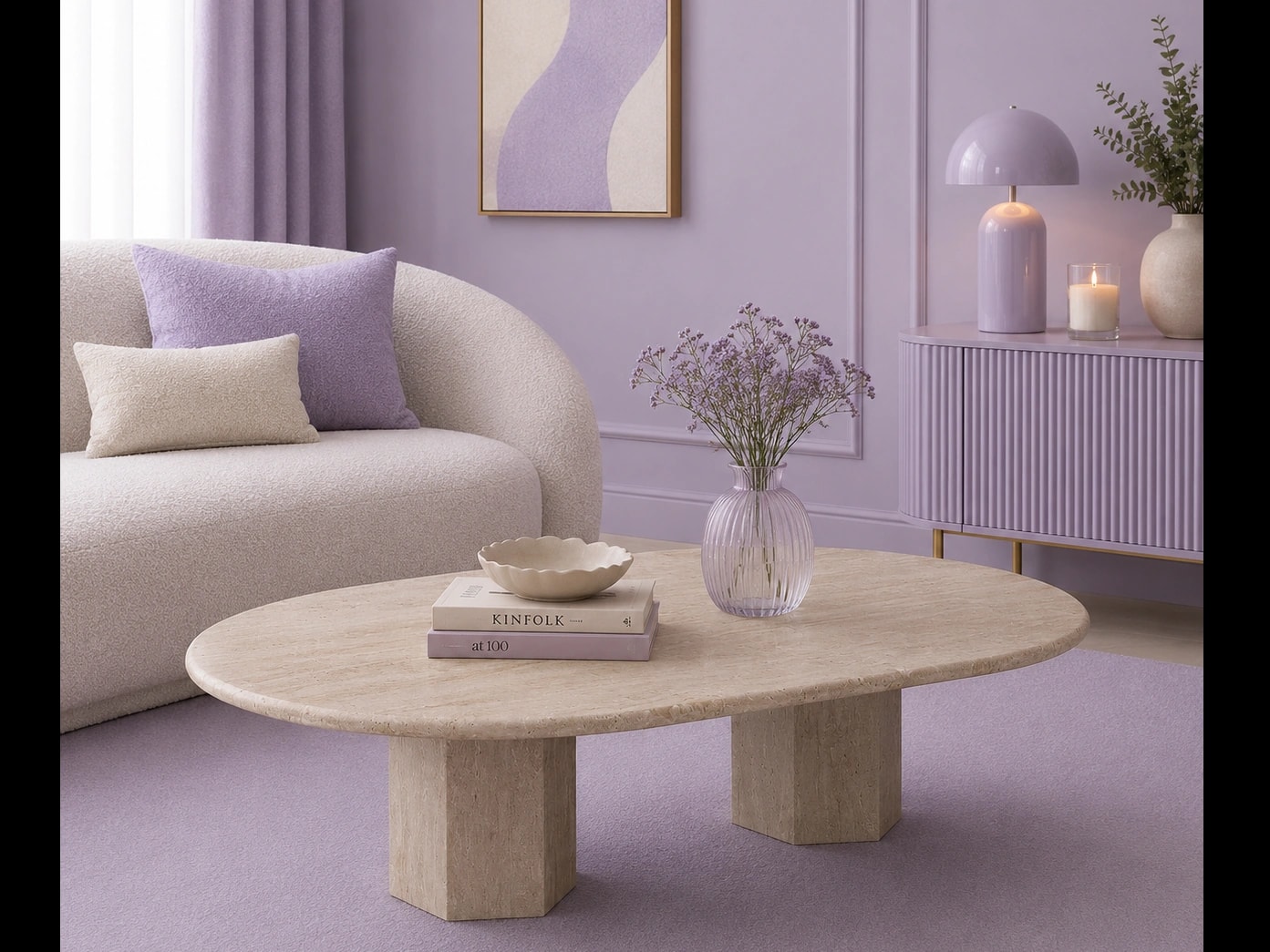 طاولة قهوة ترافرتين Elegance Plus