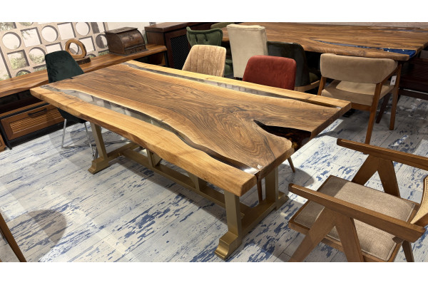 Lara Table En Époxy Noyer (220*100)