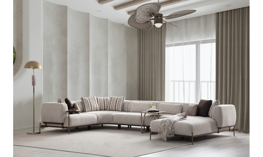 Nikola Corner Sofa(330*420*195cm) - Sidart Home -  Online Furniture Store Nikola Corner Sofa(330*420*195cm) - Sidart Home - Online Furniture Store