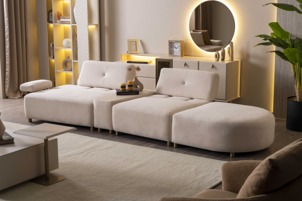 Viral Dreisitzer-Sofa Mit Liegefläche