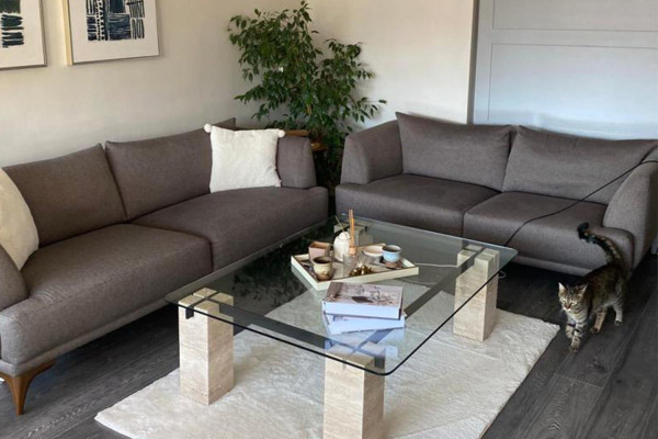 Emilia Traverten Orta Sehpa Emilia Traverten Orta Sehpa