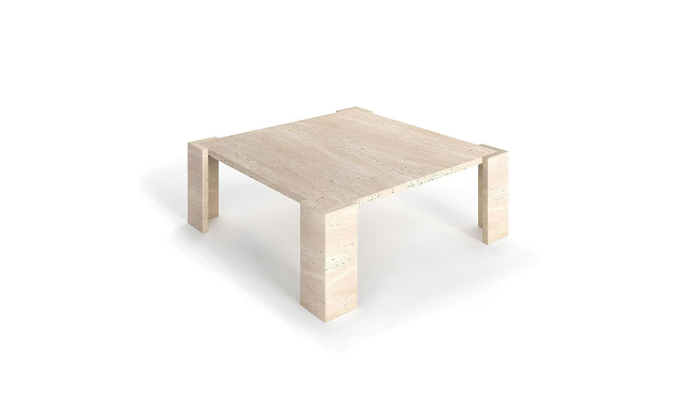 Jolie Table Basse En Travertin