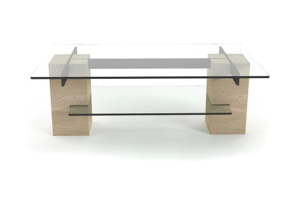 Demir Traverten Orta Sehpa Demir Traverten Orta Sehpa