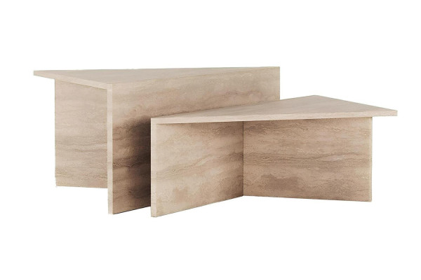 Chees Traverten Orta Sehpa Chees Traverten Orta Sehpa